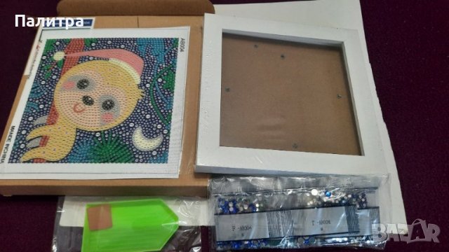 Комплект за изработка на диамантен гоблен+рамка, снимка 3 - Гоблени - 39875994