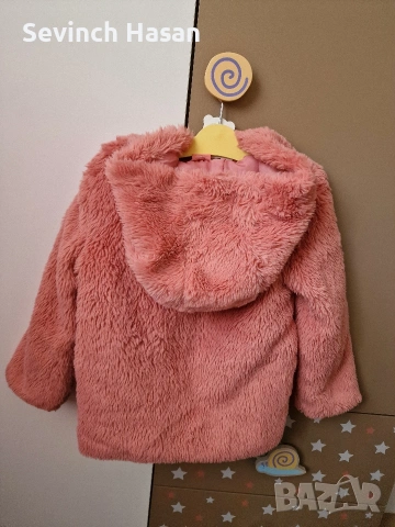 Детско зимно/преходно палтенце за момиче- 4- 5 години , снимка 2 - Детски якета и елеци - 53503837