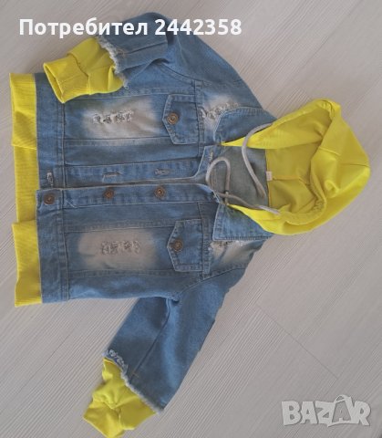 Детско дънково яке , снимка 1