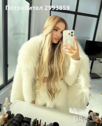 Палто естествен косъм Лама*LAMA