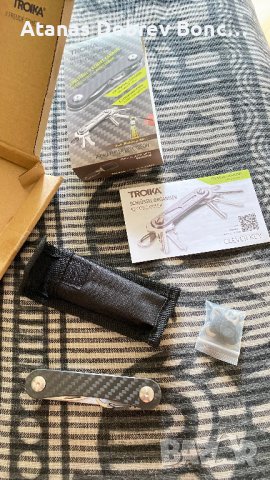 Ключодържател TROIKA - TROIKA CLEVER KEY CARBON, снимка 3 - Други инструменти - 44340461