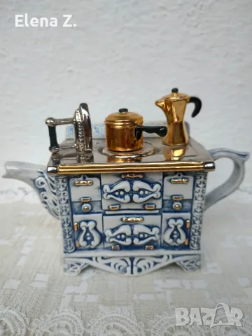 Красив чайник стара френска печка, Swineside, снимка 3 - Други - 56137674