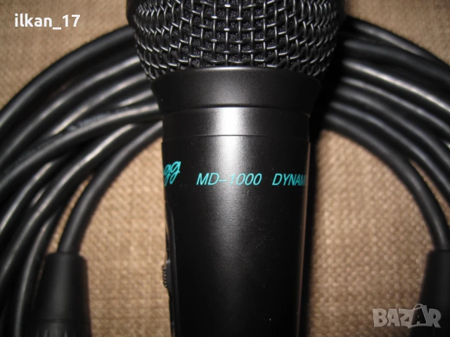 Mикрофон Качествен динамичен с професионално качество Stagg MD-1000 НОВ! Със кабел  Внос от Германия, снимка 2 - Микрофони - 43788543