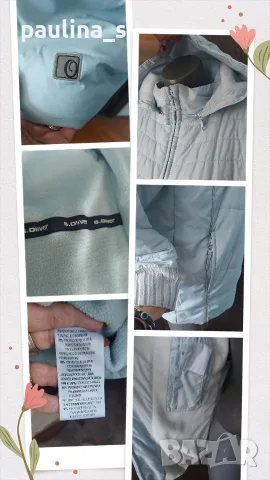 Два различни броя / Дамско марково яке с вата и качулка "H&M" и "S'Oliver" , снимка 12 - Якета - 55737855