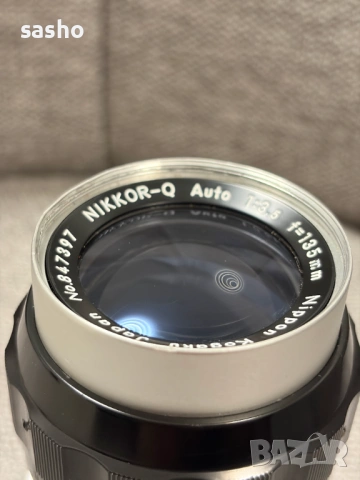 Обектив Nikkor-Q Auto 135mm f/3.5 – преработен (AI) за съвременни Nikon тела, снимка 8 - Обективи и филтри - 53611336