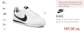 NIKE Обувки Classic Cortez Leather - №40 - стелка 25 см. Според мен отговарят на 39, защото аз съм т, снимка 5