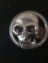 Продавам,стар,ръчно изработен рокаджийски пръстен с форма на череп, снимка 2