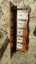 Уникална масивна дъбова закачалка с рафт отгоре и порцеланови плочки , снимка 9