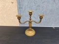 масивен месингов свещник 3ка , снимка 1