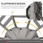 Градински стол Outsunny Papasan, 2 - местен с възглавница, снимка 8