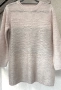 Скандинавско ръчно плетиво - нежен пуловер с фин люрекс, снимка 10