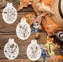 4 бр Зоотопия Зоотрополис Zootropolis стенсил шаблон спрей торта украса сладки Scrapbooking, снимка 1