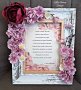 Покана в рамка с цветя за кръстници/кумове, снимка 7