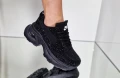 Nike Дамски Черни Маратонки С Кристали👟Дамски Спортни Обувки В Черен Цвят С Камъни Найк Код P685, снимка 2
