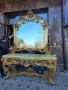 Италианска барокова конзола с огледало , снимка 1
