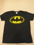 Тениска Батман, черна с принт отпред , изчистен модел, къс ръкав, снимка 1 - Тениски - 39217747