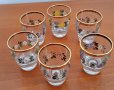 Красив сет  френски рисувани чашки/шотове, снимка 3