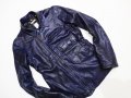 Намалено! G-star Essentials Limited Edition DK Blue Leather Jkt Кожено Яке Естествена Кожа, снимка 5