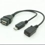 Преходник USB- OTG micro USB M F, снимка 1 - Друга електроника - 40386921