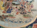 Красива чиния 255мм фи китайски порцелан уникат ръчно рисувана винтидж красива, снимка 5
