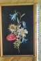 Картини с бродирани цветя -6 бр. комплект, снимка 9