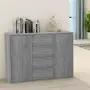 vidaXL Сайдборд, сив сонома, 88x30x65 см, инженерно дърво, снимка 2