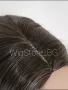 Кестенява перука на кичури без бретон, снимка 3