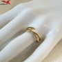 Пръстен с 14К златно покритие 224839, снимка 4