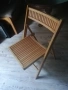 Сгъваеми дървени столове  3бр., снимка 3