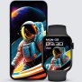 Нов Водоустойчив Смарт часовник  за iOS Android Фитнес тракер за Жени Мъже 1,85 инча Подарък, снимка 2