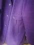 Дамско вталено лилаво палто средна дължина, снимка 3