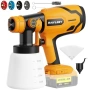 Нов Безкабелен пистолет за боядисване 600W HVLP 1000ml 3 дюзи за DEWALT 18V батерия, снимка 1