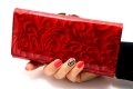 Елегантно дамско червено и черно портмоне "Bella",, снимка 1 - Портфейли, портмонета - 40240651