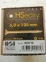 Професионални винтове за дърво тип "Торнадо" – HSeasy Pro 6х120, 100бр, снимка 2