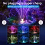 Соларен LED многоцветен воден фонтан,4 фиксирани пръчки,7 дюзи , снимка 4