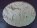 № 8775  Старо българско гипсово пано, снимка 3