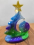 Ръчно изработена светеща елха за декорация и празнично настроение, снимка 2