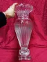 Кристална масивна висока ваза репродукция на Baccarat -Музея на стъклото 8 кг , снимка 10
