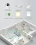 AKINGUAR Wifi 2К камера, 360° панорамна/накланяща се домашна камера, двупосочен разговор, снимка 9