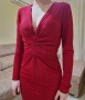 Елегантна червена рокля, снимка 2