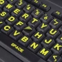 Светещи стикери с голям размер за клавиатура за лаптоп, QWERTY, снимка 3