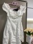 Прекрасна бяла рокля с панделка ONLY, снимка 1 - Рокли - 44493956