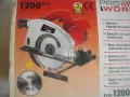НОВ Немски Електрически ръчен ЦИРКУЛЯР 1200 вата Пълен комплект Реже 55 мм ф160мм ProWork PHS1200, снимка 1