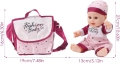 Реалистична новородена кукла бебе комплект с чанта и аксесоари, снимка 4