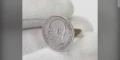 Старинен пръстен сребърна монета Фердинанд, снимка 2
