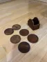Дървени поставки / подложки за чаши, снимка 2