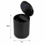 Автомобилен пепелник със синьо LED осветление 10 cm, снимка 3