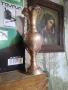 МАСИВНА бронзова - месингова - ВАЗА 800ГР.31 СМ., снимка 6