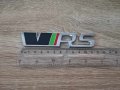 Skoda VRS шкода ВРС надпис черно със сребристо, снимка 2