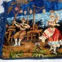 Винтидж италиански плюшен ковьор – Везувий и Тарантела (Перфектно състояние!), снимка 2